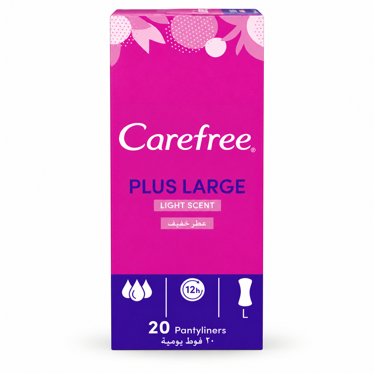 CARE FREE PLUS LAREGE LIGHT SCENT 20 PCS L