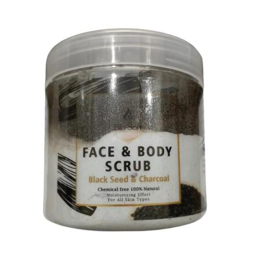BIO SOFT SCRUB BLAK SEED&CHARCOAL 500ML