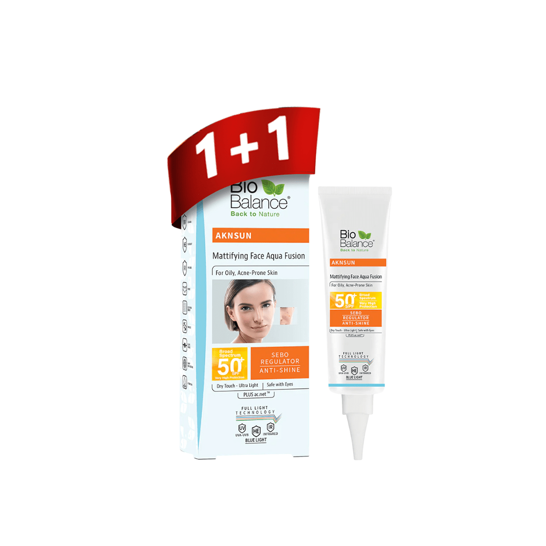 BIOBALANCE AKNESUN MATTIFYING FACE AQUA FUSION40ML(1+1)