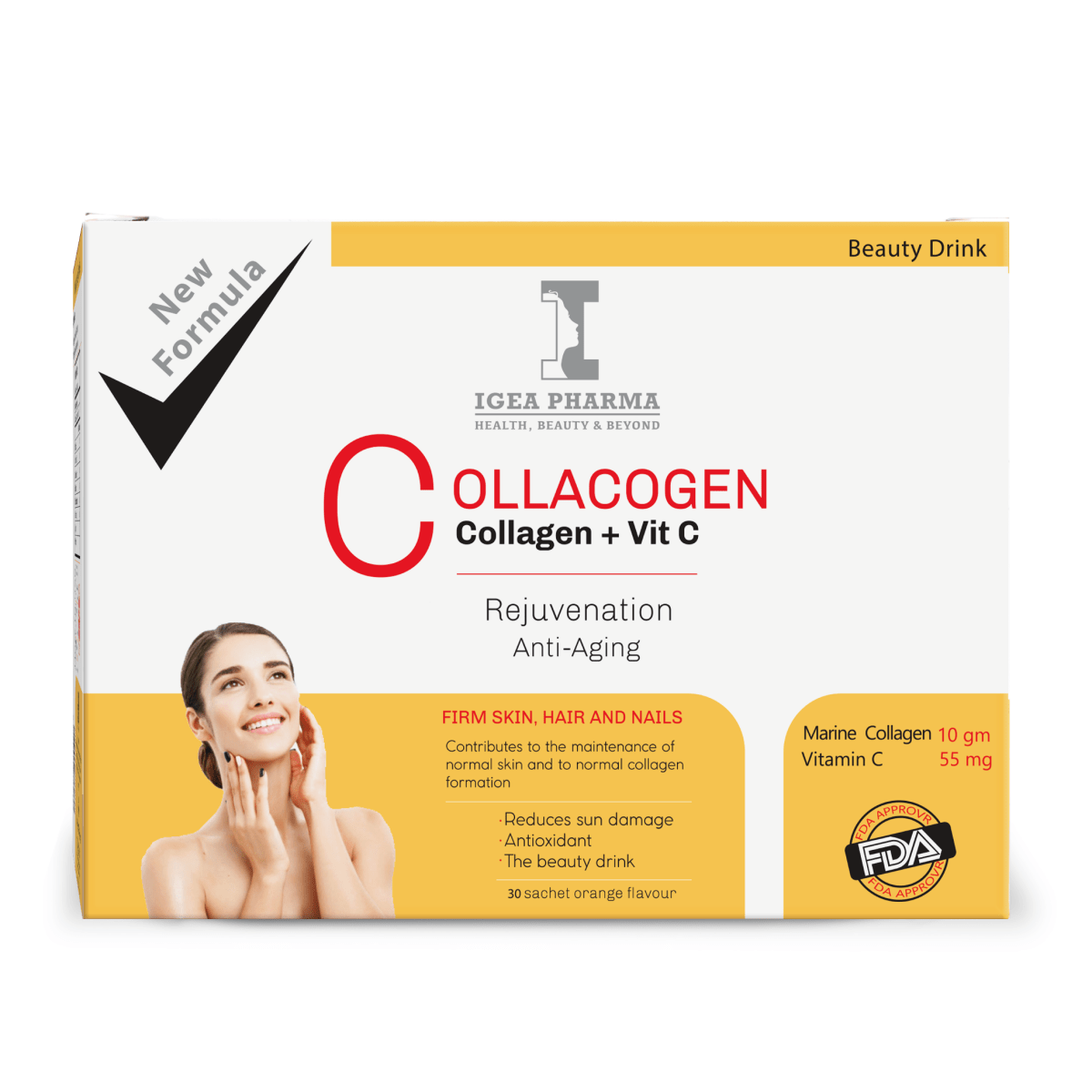 COLLACOGEN VIT C ORANGE FLAVOUR 30 SACHET