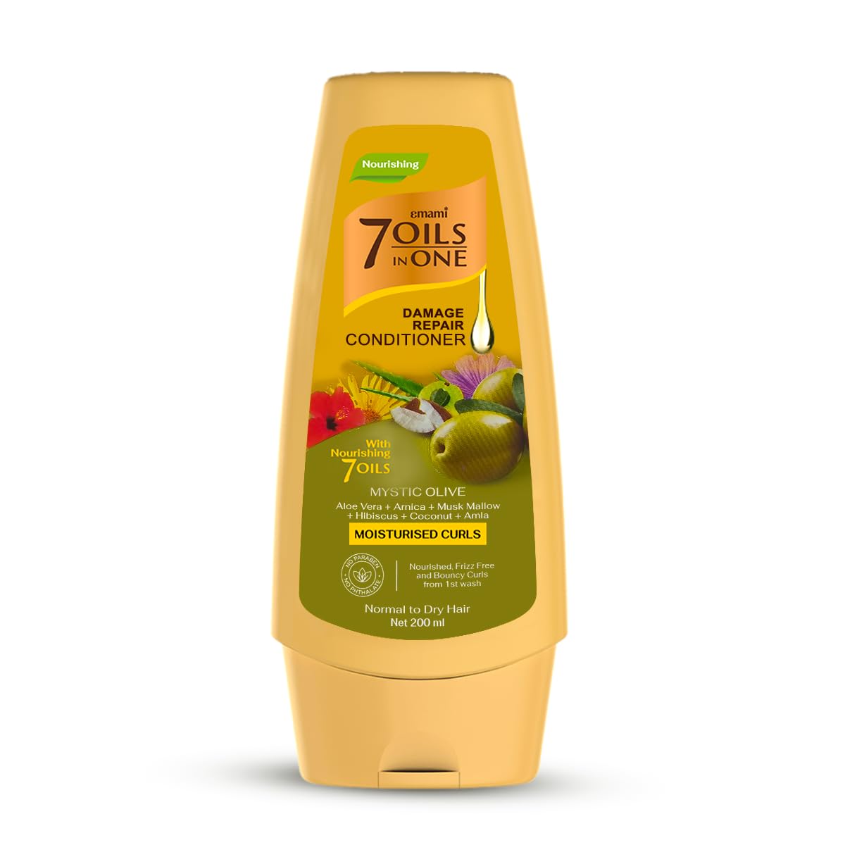EMAMI 7OILS IN ONE DAMAGE REPAIR COND MYSTIC OLIVE 200ML