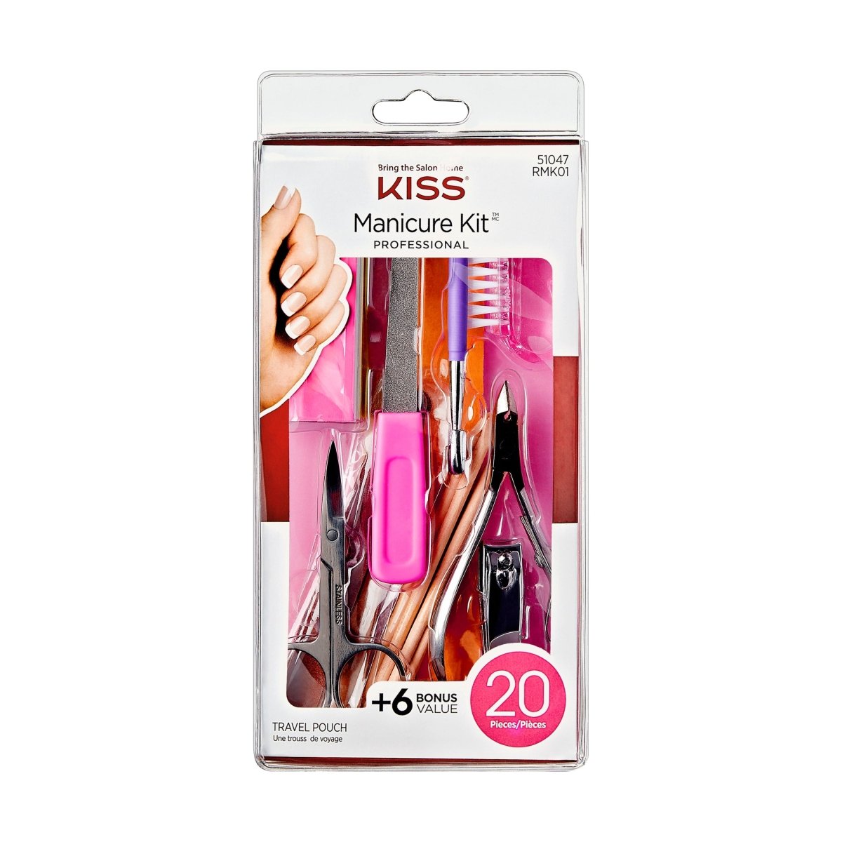 KISS MANICURE KIT 20PIECES (51047)