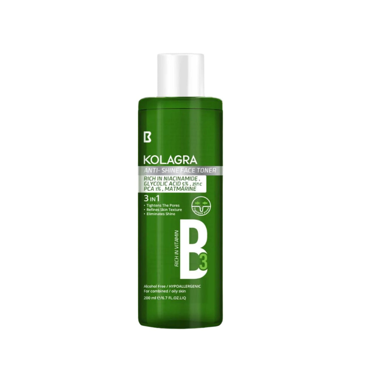 KOLAGRA ANTI-SHINE FACE TONER 200ML