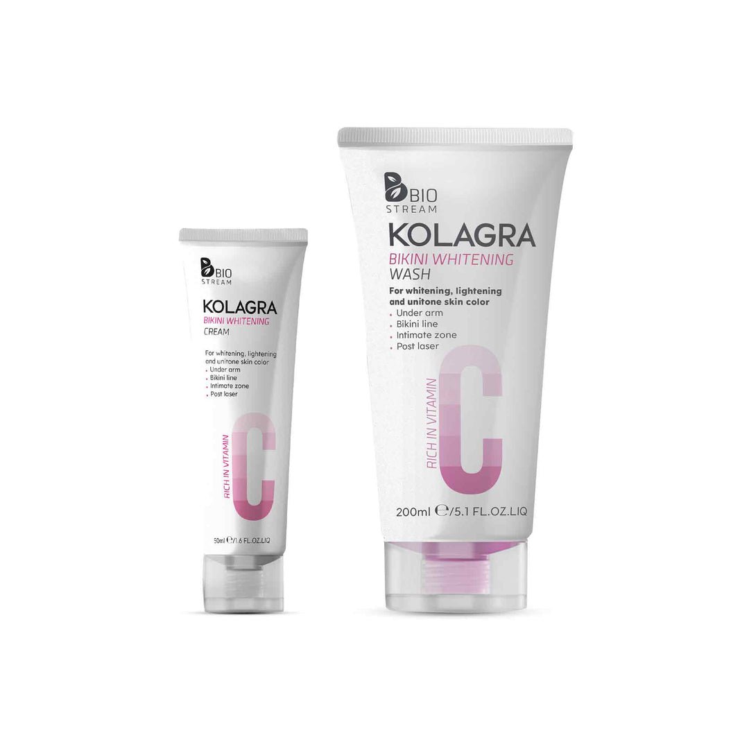 KOLAGRA BIKINI (WHITENING CREAM +WASH)OFFER