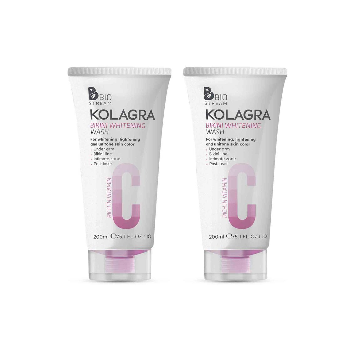 KOLAGRA BIKINI WHITENING WASH 200ML 1+1 OFFER