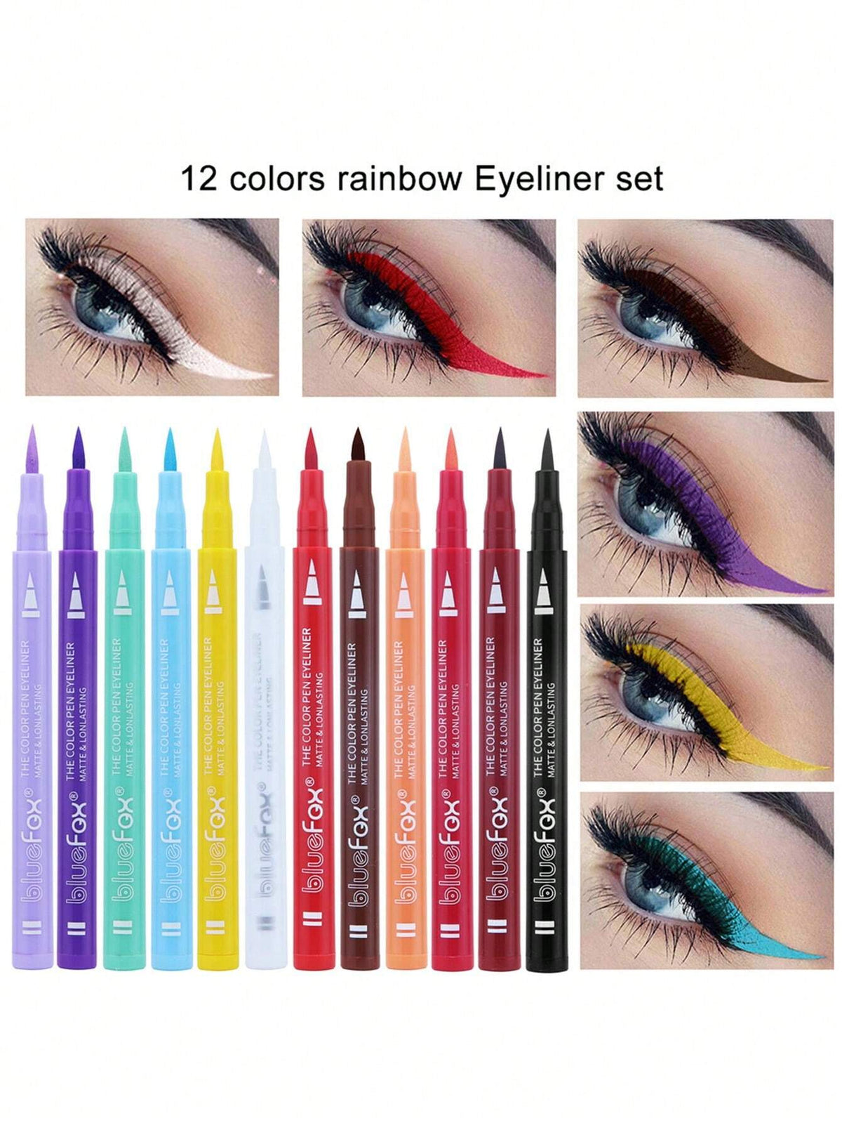 KOREAN EYE LINR COLORS SET 12 PIC