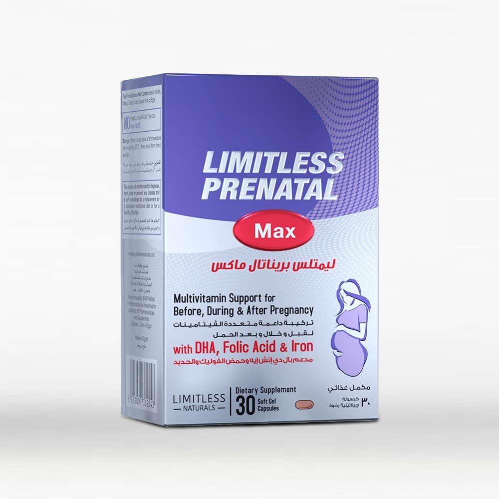 LIMITLESS PRENATAL MAX 30 TABS.