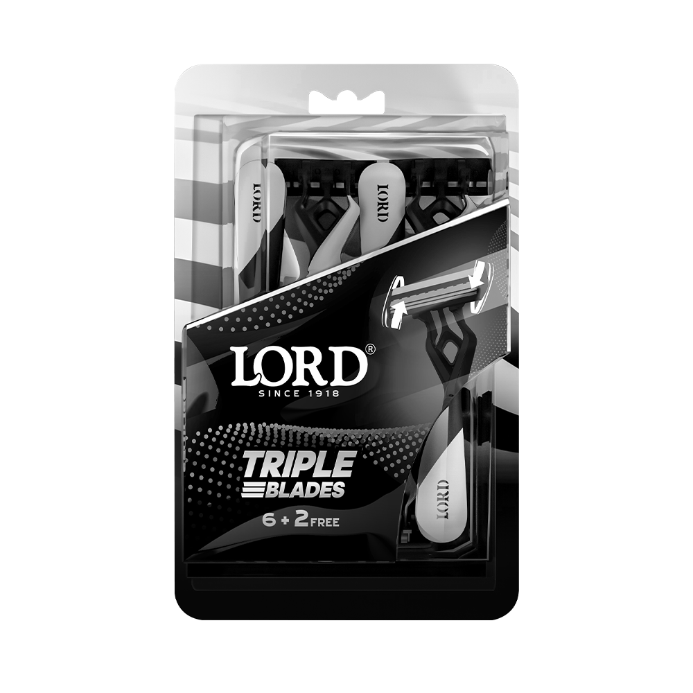 LORD TRIPLE BLADES 6+2 WHITE RAZOR MACHINE ML.148