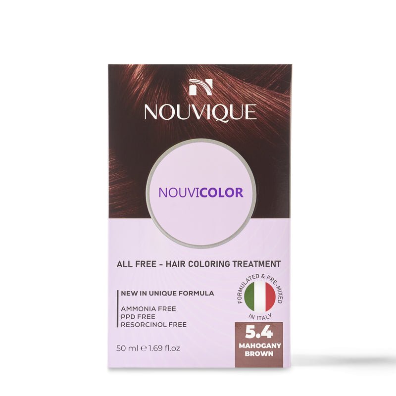 NOUVIQUE HAIR COLOR MAHOGANY BROWN 5.4