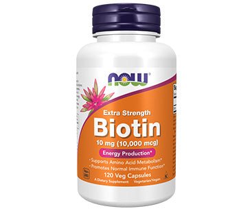 NOW BIOTIN 10MG (10000 MCG) 120 VCAPS