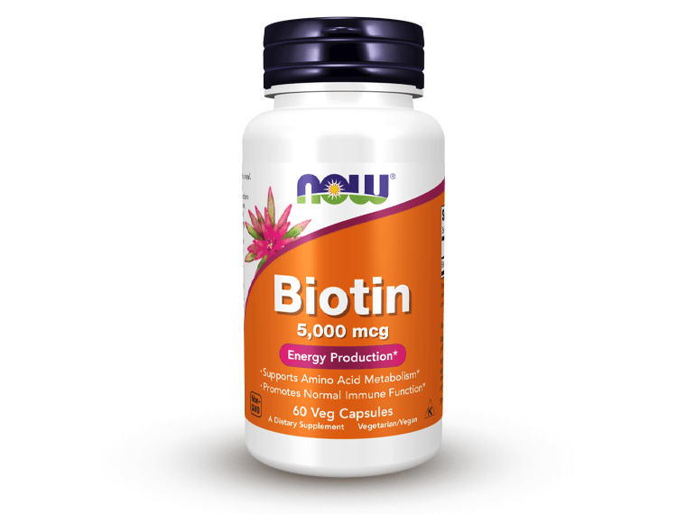 NOW BIOTIN 5000 MCG 60 VCAPS