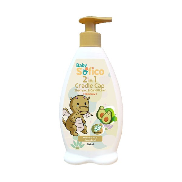 SOFICO 2IN1 CRADLE CAP SHA&COND 300ML
