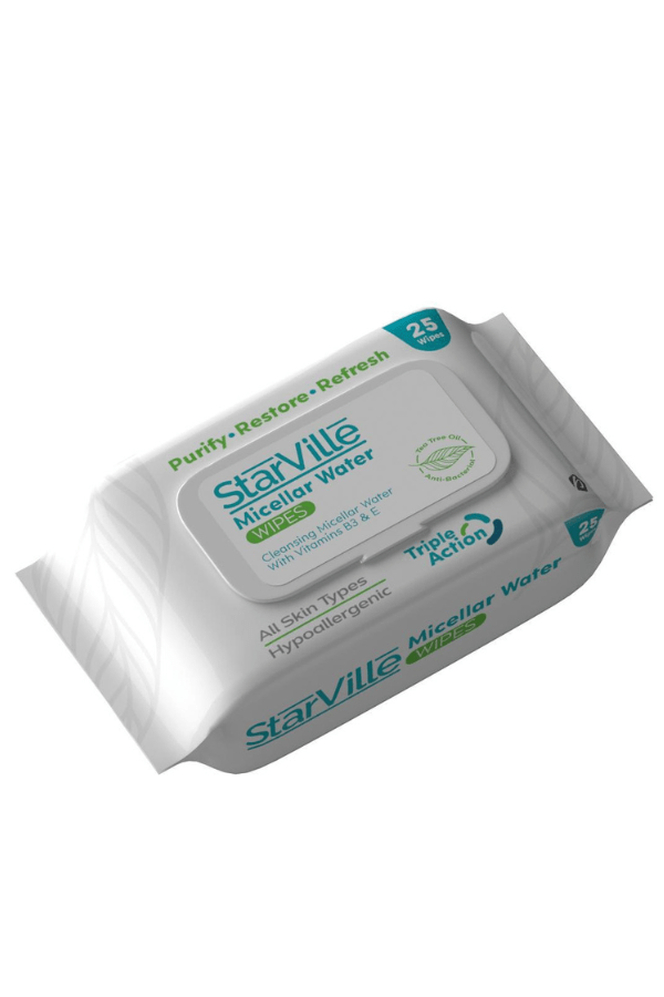 STARVILLE MICELLAR WATER WIPES 25