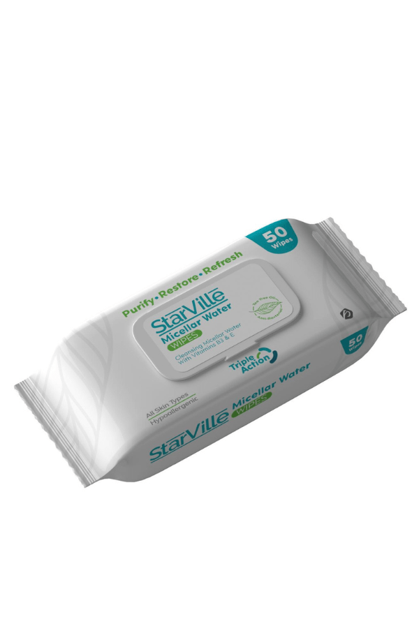 STARVILLE MICELLAR WATER WIPES 50