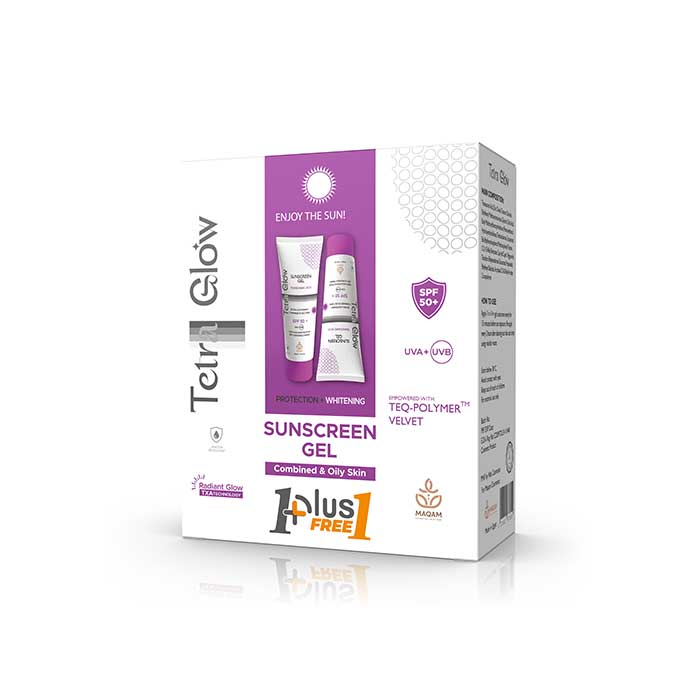TETRA GLOW SUNSCREEN GEL 50ML 1+1OFF