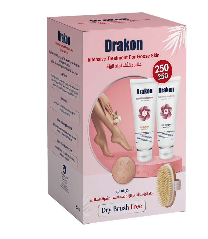 DRAKON BODY WHIT CREAM+SCRUB+BRUSH