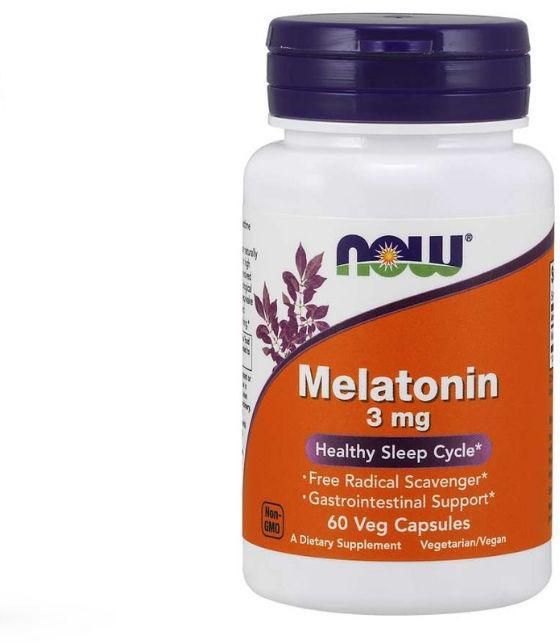 NOW MELATONIN 3 MG 60 CAPS
